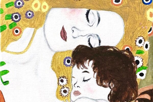 Klimt Mother and Child painting