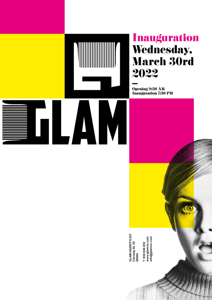 glam poster design